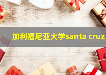 加利福尼亚大学santa cruz